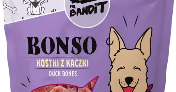 Promoție Recompense pentru caini Mr. Bandit BONSO, oase de rata, 500g