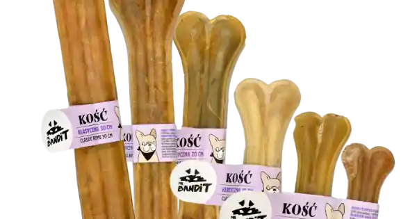 Recompense pentru caini Mr. Bandit Classic Bone, os de 30 cm Retur ușor