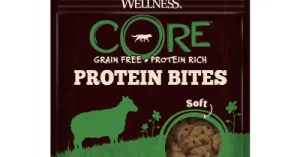 Preț redus Recompense pentru caini Wellness Core Protein Bites Soft cu miel si mere 170 g