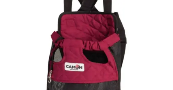 Premium Rucsac rosu Camon pentru transportul cainilor 20x8x28 cm