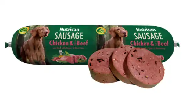 Salam pentru câini Nutrican cu pui si vita 800 gr Cumpără online