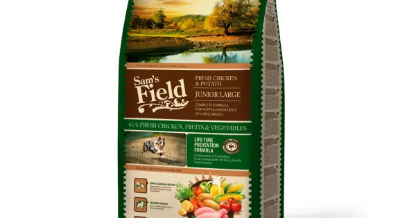 Sam‘s field fresh chicken & potato junior large 13kg Plată sigură