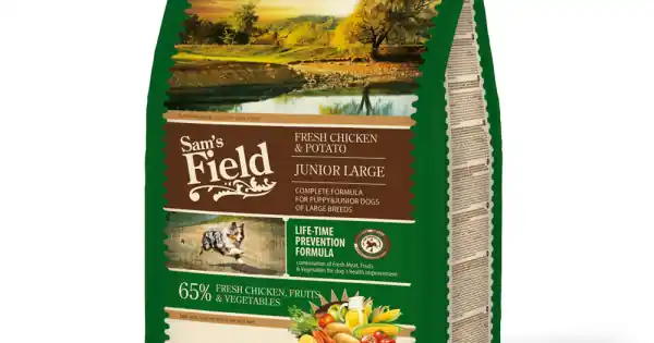 Reduceri Sam‘s field fresh chicken & potato junior large 2,5kg