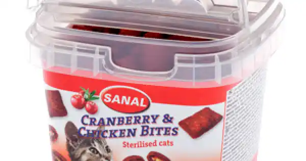 Cel mai bun preț Sanal Cat Cranberry and Chicken Bites Cup 75 g
