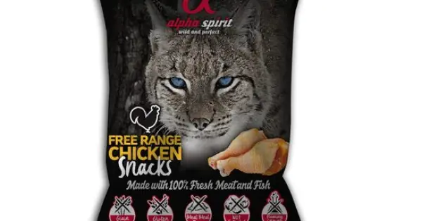 Snack pentru pisică Alpha Spirit, cu pui, 50 g Expediere rapidă