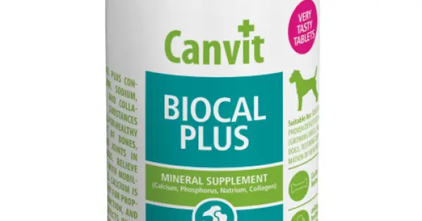 Supliment nutritiv pentru câini Canvit Biocal Plus cu Minerale 500 gr Ofertă de sezon