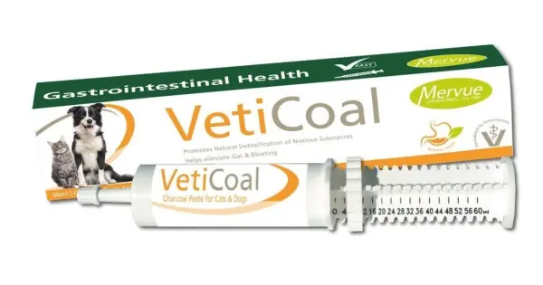 Veticoal - Pasta cu carbune activ pentru caini si pisici - 60ml Preț promoțional