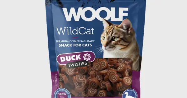 Reducere extra WOOLF WildCat Duck Twisties 50g