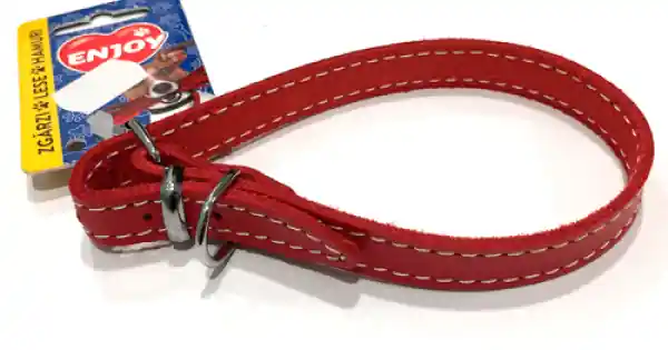 Zgarda din piele, rosie, rezistenta, 12 mm x 330 mm Ofertă de sezon