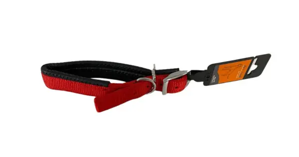 Vezi acum Zgarda nylon captusita, rosie, confortabila, 36-46 cm x 2 cm
