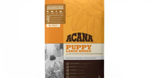 Acana Heritage Junior Talie Mare hrană pentru câini 17 kg 70% carne, fără cereale Comandă acum