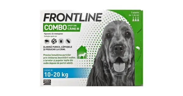 Antiparazitar caini Frontline Combo M (10-20 kg), 1 pipeta Livrare expres