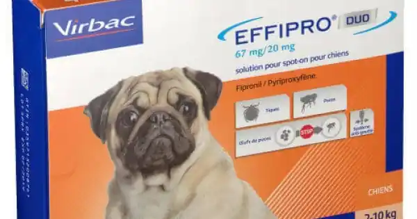 Promoție Antiparazitar extern caini EffiPro Duo S (2-10 kg), 1 pipeta