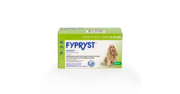 Antiparazitar extern pentru caini Fypryst Dog M (10-20 kg), 3 pipete Plată securizată