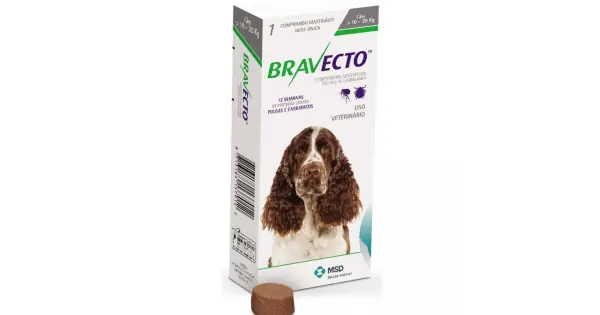 Antiparazitar extern pentru caini intre 10-20 kg Bravecto, 1 tableta (500 mg) Ofertă de sezon