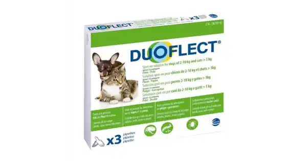 Antiparazitar extern pentru pisici peste 5 kg si caini intre 2-10 kg Douflect, 3 pipete Ofertă limitată