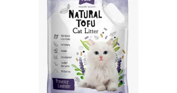 Asternut Natural Din Tofu Pentru Pisici Mon Petit Ami cu lavanda, 10 L Plată sigură