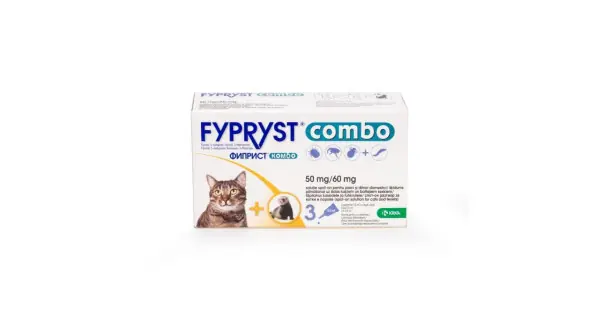 Fypryst Combo, solutie antiparazitara pentru pisici, 50 mg, Cutie cu 3 Pipete Calitate înaltă