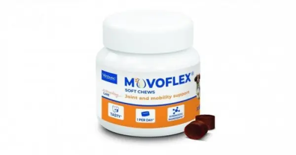 Movoflex Soft Chews M, pentru caini cu greutatea intre 15 si 35 kg, 30 tablete Premium