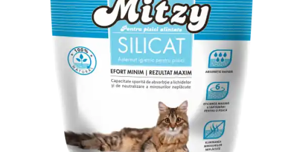 Chilipir Nisip Silicat Pentru Pisici Mitzy 3.8 L