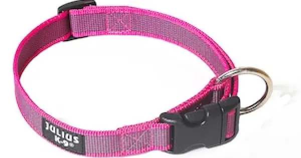 Calitate înaltă Zgarda caini, roz, confortabila, 27-42 cm x 20 mm
