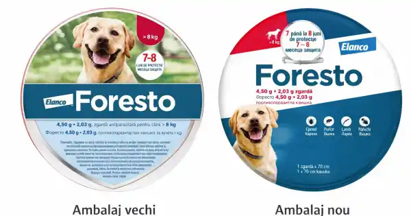 Zgarda Foresto L (70 cm), zgarda antiparazitara pentru caini peste 8 kg Comandă acum