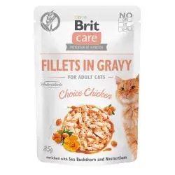Bestseller Brit Care Cat Fillets in Gravy Choice Chicken 85 g