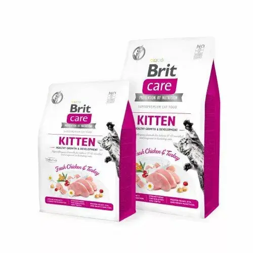 Brit Care Cat Grain-Free Kitten Healthy Growth & Development 2 kg Ofertă