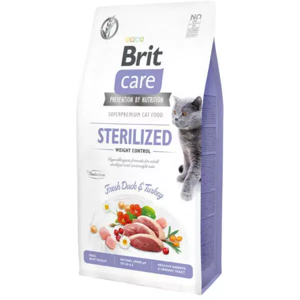 Brit Care Cat Grain-Free Sterilized Weight Control 2 kg Ofertă specială