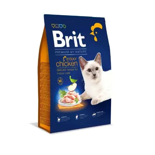 Preferatul clienților Brit Premium Cat Indoor Chicken 1,5 kg