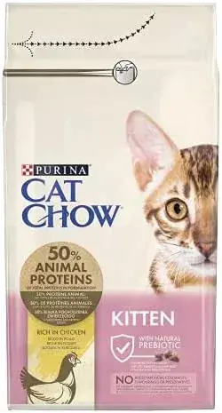 Doar azi CAT CHOW Kitten In chicken bogat uscat hrană pentru pisici 15 kg