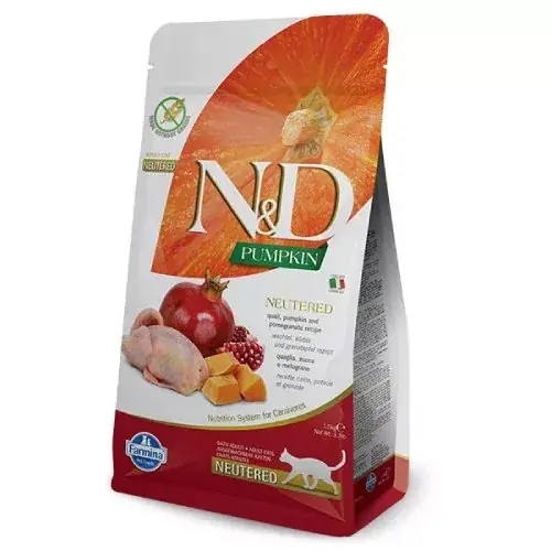 Chilipir N&D Cat Grain Free Pumpkin quail sterilizat 1,5 kg
