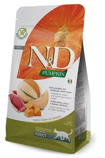 Livrare expres N&D Cat Grain Free Pumpkin duck 1,5 kg