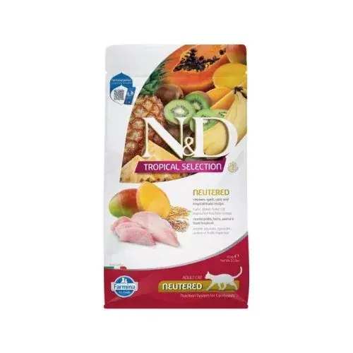 Preț promoțional N&D Tropical Selection Cat Chicken Neutered Adult 1,5 kg