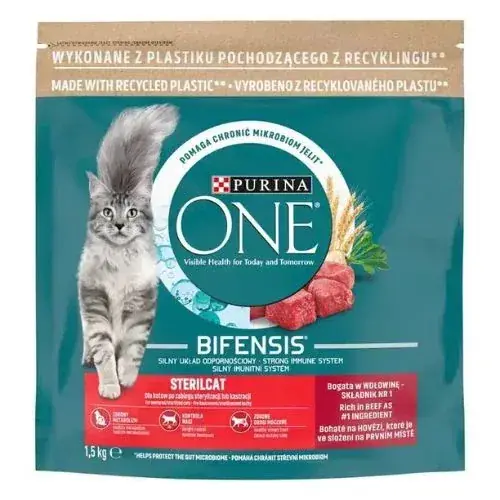 PURINA ONE STERILCAT In beef bogat uscat hrană pentru pisici 800 g Reducere de preț