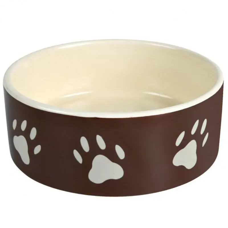 Doar azi Trixie Castron Ceramică Lăbuță Cu model 03 l/1203 l/12 cm Maro/Cremă