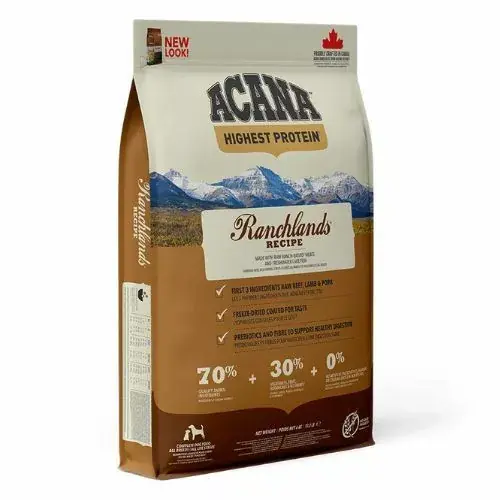 ACANA Ranchlands 2x 11,4 kg hrană pentru câini Bestseller
