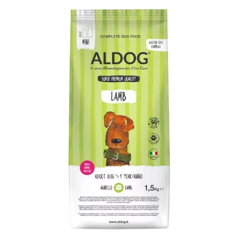 Reduceri Aldog Adult Mini Lamb 1,5 kg hrană pentru câini