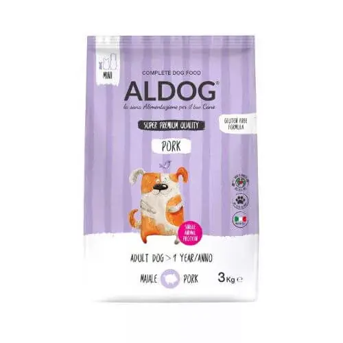 Aldog Adult Mini Pork 3 kg hrană pentru câini Popular