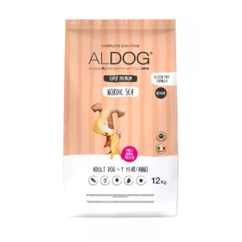 Aldog Nordic Sea Adult Medium Large Salmon 12 kg hrană pentru câini Vezi acum