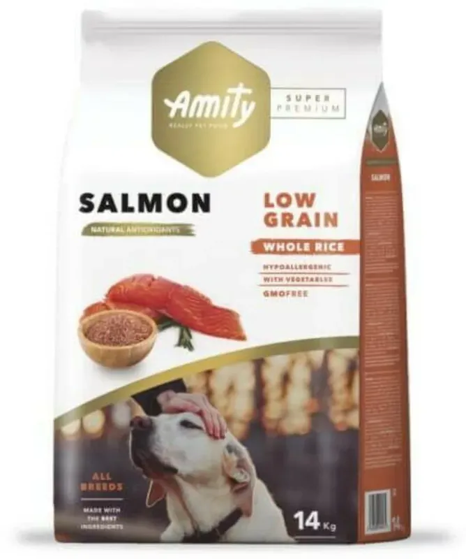 Amity Hypoallergen Adult Salmon 14 kg hrană pentru câini Cumpără online