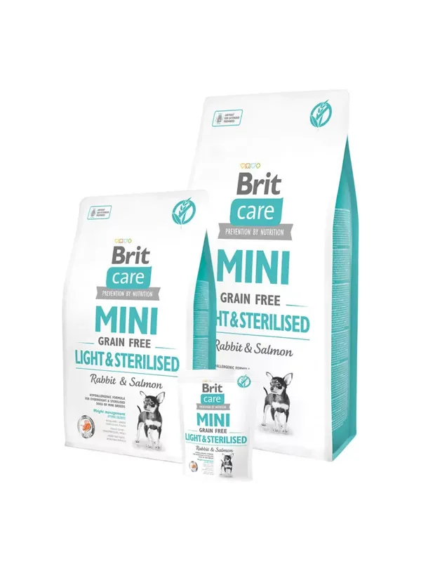 Brit Care Mini Light and Sterilised 2 kg Cel mai vândut