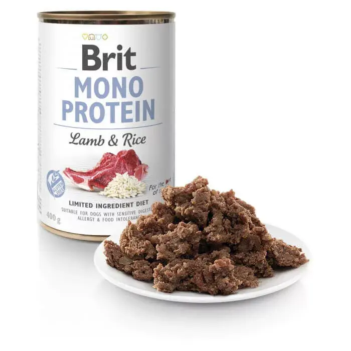 Brit Mono Protein Lamb & Rice conservă 6x400 g Noutate