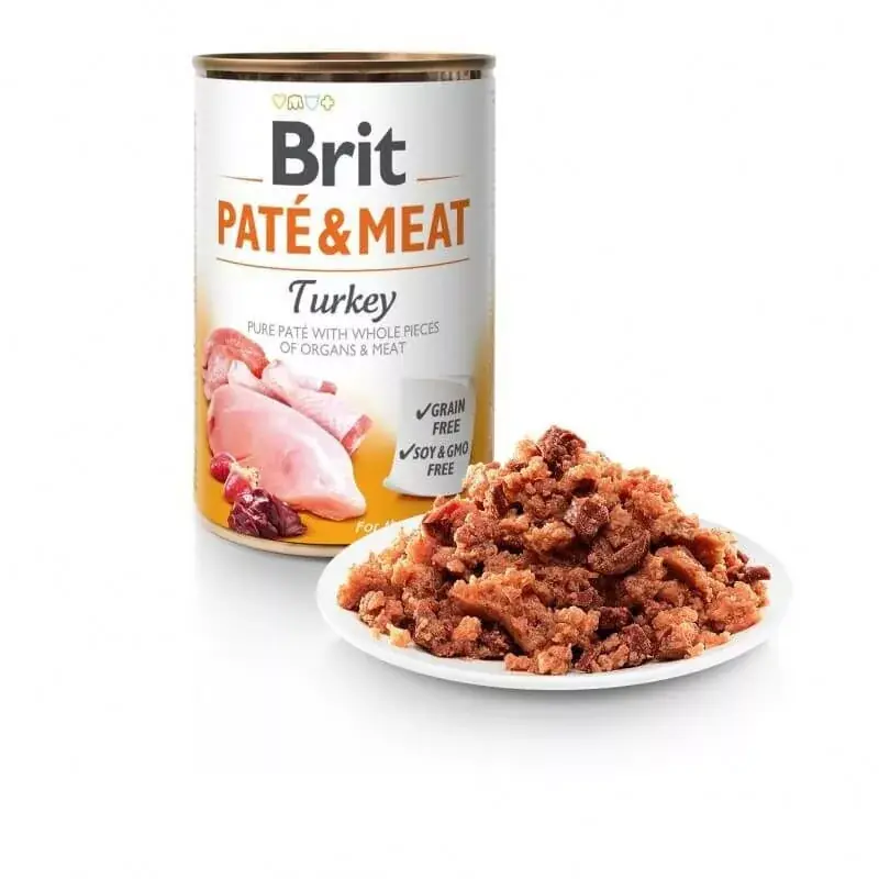 Brit Pateu & Meat Turkey 400 g Plată sigură