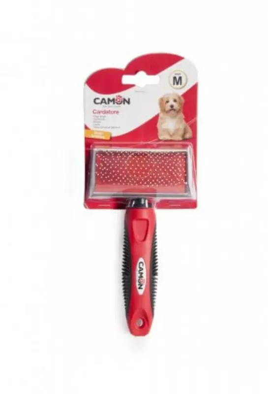 Retur ușor Camon perie rotunjit cu dinți de oțel medium 8,5x4,5 cm