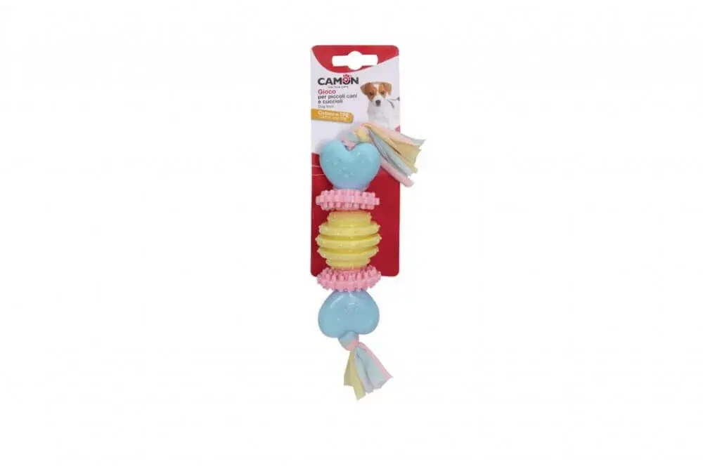 Cumpără online Camon Pastel, TPE Cu minge, Cu inel, Cu inimioare Jucărie Bumbac Împletit 23 cm