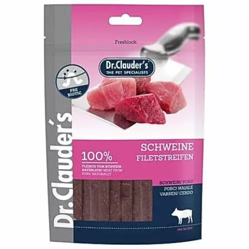 Ultima șansă Dr Clauders Dog Recompensă Stripes Small Pork strips 80 g