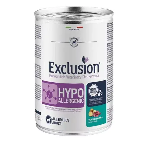 Exclusion Hypoallergenic conservă Venison & Potato 400 g Noutate