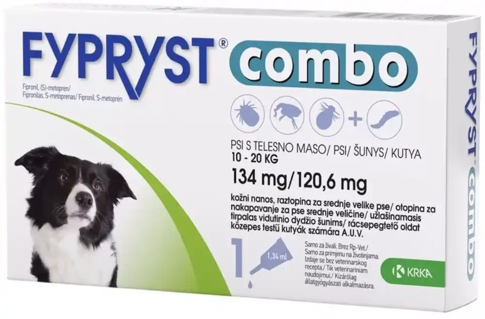 Fypryst Combo câine 10-20 kg 1 buc Ofertă limitată