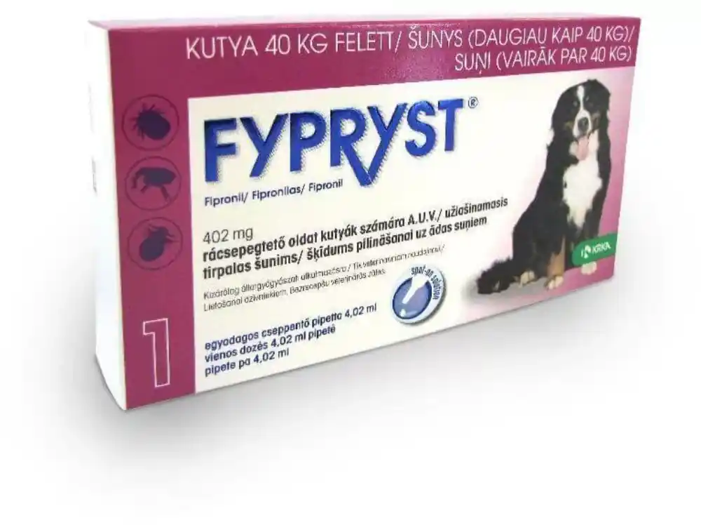 Ofertă FYPRYST SPOT ON XL 40 KG Peste Pentru câini 4.02 ML 10x